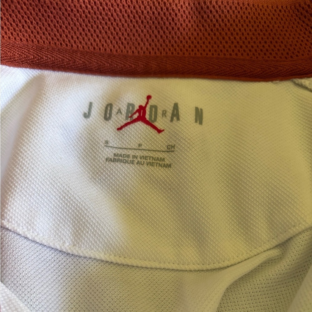 MICHAEL JORDAN EASTSIDE WHITE GOLF POLO CASUAL ATHLEISURE AIR JORDAN SZ S - Picture 8 of 10
